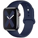 Saucyi Compatible with Apple Watch Band 41mm 40mm 38mm 49mm 45mm 44mm 42mm,Soft Silicone Sport Band Replacement Strap with Classic Clasp for iWatch Series 8 7 6 5 4 3 2 1 SE