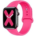 Saucyi Compatible with Apple Watch Band 41mm 40mm 38mm 49mm 45mm 44mm 42mm,Soft Silicone Sport Band Replacement Strap with Classic Clasp for iWatch Series 8 7 6 5 4 3 2 1 SE