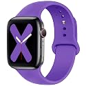 Saucyi Compatible with Apple Watch Band 41mm 40mm 38mm 49mm 45mm 44mm 42mm,Soft Silicone Sport Band Replacement Strap with Classic Clasp for iWatch Series 8 7 6 5 4 3 2 1 SE