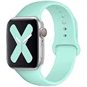 Saucyi Compatible with Apple Watch Band 41mm 40mm 38mm 49mm 45mm 44mm 42mm,Soft Silicone Sport Band Replacement Strap with Classic Clasp for iWatch Series 8 7 6 5 4 3 2 1 SE