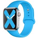 Saucyi Compatible with Apple Watch Band 41mm 40mm 38mm 49mm 45mm 44mm 42mm,Soft Silicone Sport Band Replacement Strap with Classic Clasp for iWatch Series 8 7 6 5 4 3 2 1 SE