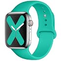 Saucyi Compatible with Apple Watch Band 41mm 40mm 38mm 49mm 45mm 44mm 42mm,Soft Silicone Sport Band Replacement Strap with Classic Clasp for iWatch Series 8 7 6 5 4 3 2 1 SE