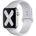 Saucyi Compatible with Apple Watch Band 41mm 40mm 38mm 49mm 45mm 44mm 42mm,Soft Silicone Sport Band Replacement Strap with Classic Clasp for iWatch Series 8 7 6 5 4 3 2 1 SE