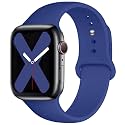 Saucyi Compatible with Apple Watch Band 41mm 40mm 38mm 49mm 45mm 44mm 42mm,Soft Silicone Sport Band Replacement Strap with Classic Clasp for iWatch Series 8 7 6 5 4 3 2 1 SE