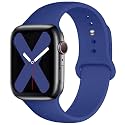 Saucyi Compatible with Apple Watch Band 41mm 40mm 38mm 49mm 45mm 44mm 42mm,Soft Silicone Sport Band Replacement Strap with Classic Clasp for iWatch Series 8 7 6 5 4 3 2 1 SE