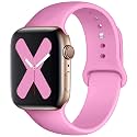 Saucyi Compatible with Apple Watch Band 41mm 40mm 38mm 49mm 45mm 44mm 42mm,Soft Silicone Sport Band Replacement Strap with Classic Clasp for iWatch Series 8 7 6 5 4 3 2 1 SE