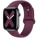 Saucyi Compatible with Apple Watch Band 41mm 40mm 38mm 49mm 45mm 44mm 42mm,Soft Silicone Sport Band Replacement Strap with Classic Clasp for iWatch Series 8 7 6 5 4 3 2 1 SE