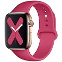 Saucyi Compatible with Apple Watch Band 41mm 40mm 38mm 49mm 45mm 44mm 42mm,Soft Silicone Sport Band Replacement Strap with Classic Clasp for iWatch Series 8 7 6 5 4 3 2 1 SE