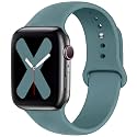 Saucyi Compatible with Apple Watch Band 41mm 40mm 38mm 49mm 45mm 44mm 42mm,Soft Silicone Sport Band Replacement Strap with Classic Clasp for iWatch Series 8 7 6 5 4 3 2 1 SE