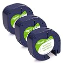 Compatible with Dymo LetraTag Label Maker Refills White Paper Tape 91330