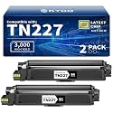 TN-227BK Toner Cartridge Compatible for Brother TN-227BK TN223BK, 2 Black