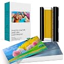 Compatible with YOTON 4x6 Photo Printer Ink and Paper -54 Sheets (4"x6") & 1 Ink Ribbon Refill,Dye Sublimation,Waterproof, long-lasting color,for YP01 Photo Printer
