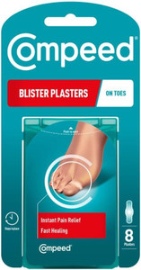 compeed fast healing plasters for blister on finger rubbing protection from shoe bite while walking running or trekkingpack of 8 for menwomen n kids adhesive band aid