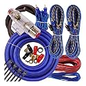 Complete 4 Channels 2000W Gravity 4 Gauge Amplifier Installation Wiring Kit Amp Pk3 4 Ga Blue - for Installer and DIY Hobbyist - Perfect for Car/Truck/Motorcycle/Rv/ATV