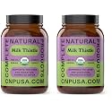 Complete Natural Products Pure Organic Milk Thistle Capsules - 500 mg Silymarin Powder 100 Pills (Pack of 2)