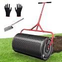 Compost Peat Moss Spreader for Lawn, 24 Inch Compost Roller Spreader