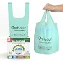 Compostable trash Bags, 2.6 Gallon,Thick 0.91 mils,Compost bin Kitchen,Food Scrap Waste Bags,Small trash bags for compost bin kitchen,Certified by BPI and OK Compost, (80 Count)