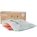 Compostic Compostable Gallon Storage Bags, 60 Ct, Resealable Zip Food Bags