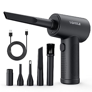 compressed air duster - 110000rpm 3 speeds electric air duster 7600mah battery cordless dust blower for keyboard cleanerrechargeable air blower aic can for office computers