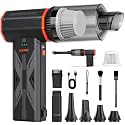 Compressed air Duster & Small Vacuum,150000RPM 3in1 Computer Vacuum Cleaner