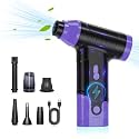 Compressed Air Duster Keyboard Cleaner, Electric Air Blower (Purple)