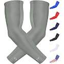 Compression Arm Sleeves, Youth &amp; Adult, Breathable Mesh Sports