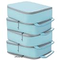 Compression Packing Cubes for Travel Packing Organizers, Blue, L