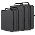 Compression Packing Cubes for Travel Packing Organizers, Black, 2L+2XL