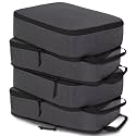 Compression Packing Cubes for Travel Packing Organizers, Black, L