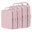 Compression Packing Cubes for Travel Packing Organizers, Pink, 2L+2XL
