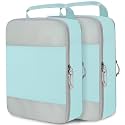 Compression Packing Cubes for Travel Packing Organizers, Mesh Blue, XL