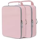 Compression Packing Cubes for Travel Suitcase Organizer Bags, Pink, XL