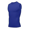 Compression Shirt Men Slimming Body Shaper Vest Crewneck Workout Tank Top