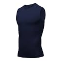 Compression Shirt Men Slimming Body Shaper Vest Crewneck Workout Tank Top