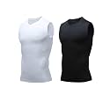 Compression Shirt Men Slimming Body Shaper Vest Crewneck Workout Tank Top