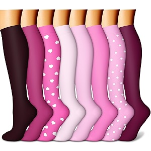 Compression Socks 7 Pairs 15-20 mmhg is