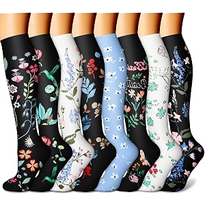 Compression Socks 7 Pairs 15-20 mmhg is