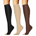 Compression Socks (7 Pairs), 15-20 mmhg is BEST Graduated Athletic &amp; Medical for Men &amp; Women, Running, Flight, Travel, Nurses, Pregnant - Boost Performance, Blood Circulation