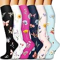 Compression Socks for Women &amp; Men Circulation (6 Pairs) 15-20 mmHg is Best Support for Athletic Running,Nurse