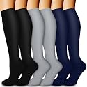 Compression Socks for Women &amp; Men Circulation (6 Pairs) 15-20 mmHg is Best Support for Athletic Running,Nurse