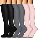 Compression Socks for Women &amp; Men Circulation (6 Pairs) 15-20 mmHg is Best Support for Athletic Running,Nurse