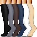 Compression Socks for Women &amp; Men Circulation (6 Pairs) 15-20 mmHg is Best Support for Athletic Running,Nurse
