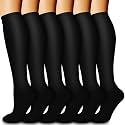 Compression Socks for Women &amp; Men Circulation (6 Pairs) 15-20 mmHg is Best Support for Athletic Running,Nurse