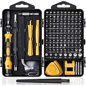 computer repair kit 122 in 1 magnetic laptop screwdriver kit precision screwdriver set small impact screw driver set with case for computer laptop pc for iphone watch ps4 diy hand tools