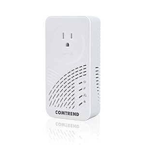 comtrend ghn powerline adapter with pass-through outlet - ultra-fast wired connection to remote sports - enhances streaming amp video quality - alternative to wifi - single device pg