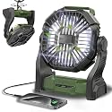 CONBOLA Portable Fan Rechargeable, 25400mAh Cordless Battery Powered Fan with LED Lantern, USB C Battery Operated for Travel Bedroom Home Camping Tent Office Beach Desk Fishing Table
