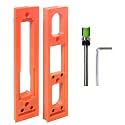 Concealed Door Hinge Installation Kit with Guide Template Jig