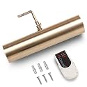 Concept Lighting 102L Cordless Remote Control LED Picture Light- 11 1/2 inch Antique Brass With Silver Undertones