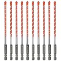 Concrete Carbide Drill Bits 15/64" (10PCS)