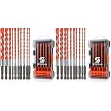 Concrete Carbide Drill Bits Hex Shank Masonry Cement Tile Drill Bit Set for Glass, Brick, Plastic, Cement and Tile, 5/32"-1/2" (10PCS) (Pack of 2)